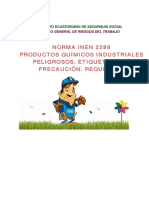 INEN2288Productos Quimicos Industriales Etiquetado PDF