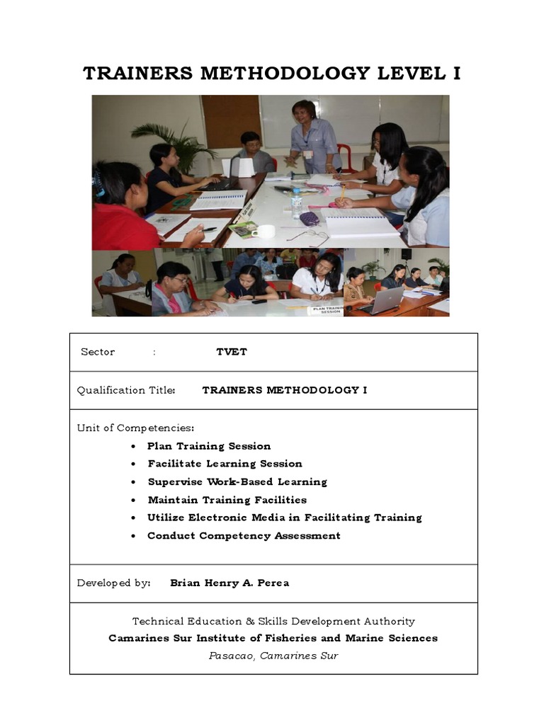 Trainers Methodology Level I: Sector: Tvet | PDF | Career & Growth ...