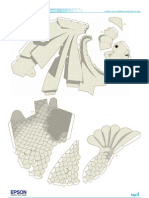 Papercraft Merlion Singapura