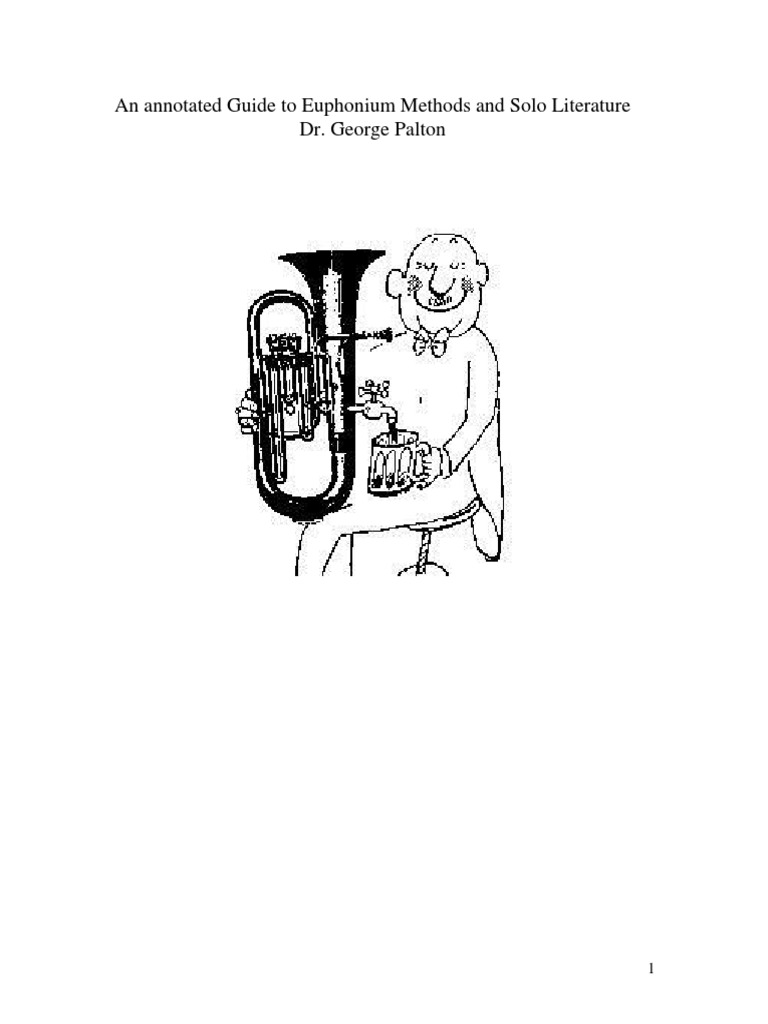 Euphonium Solo and Method Annotations PDF PDF Tempo Trombone