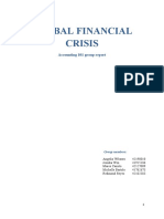 Global Financial Crisis: Accounting 101 Group Report