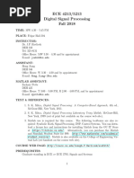 ECE 4213/5213 Digital Signal Processing Fall 2018