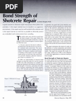 Bond Strength of Shotcrete Repair PDF