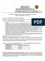Sistema Institucional de Evaluación I.E. Antonio Nariño - Galeras, Sucre