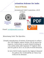 14 Gold Monetisation Scheme Errol D'Souza