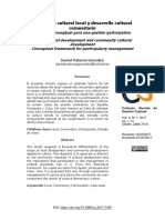 Desarrollo Culturla Local y Comunitario PDF
