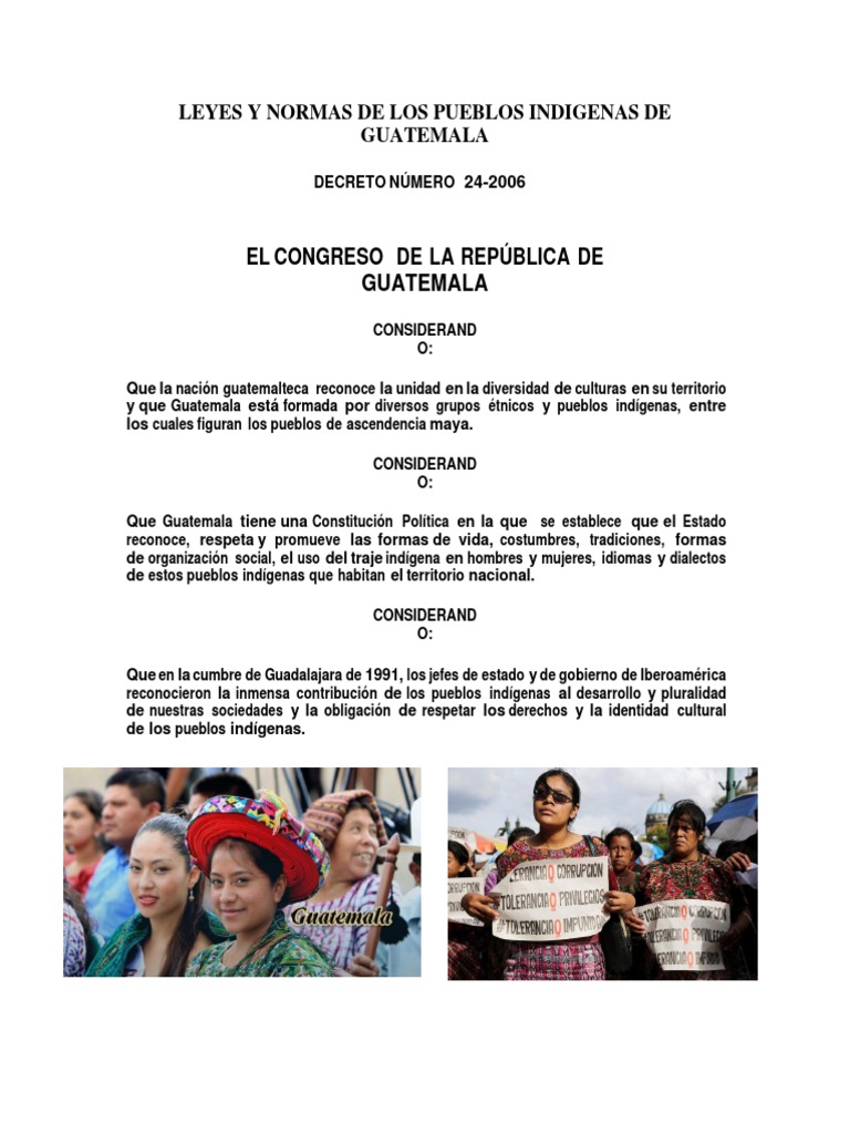 Leyes Y Normas De Los Pueblos Indigenas De Guatemala Sistema