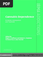 G. Alan Marlatt (Foreword), Roger Roffman, Robert S. Stephens (Editors) - Cannabis Dependence - Its Nature, Consequences and Treatment (2006) PDF