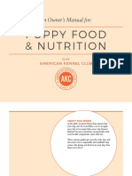 Puppy Food & Nutrition: An Owner's Manual For