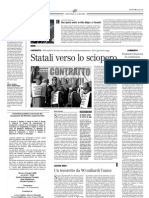 Statali verso lo sciopero