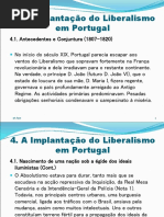 A Implantacao Do Liberalismo Em Portugal