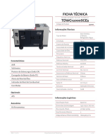 Grupo Gerador Diesel Trifásico TDWG12000SGE3 Especificações Técnicas