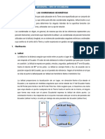 Las Coordenadas Geográficas - 1ero de Secundaria