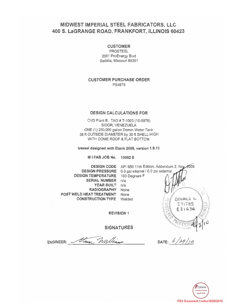 PES Document Control Overview | PDF