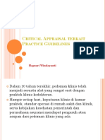 5, Critical Appraisal Terkait Practice Guidelines