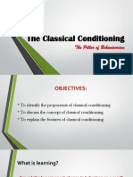 Classical Conditioning: The Pillar of Behaviourism