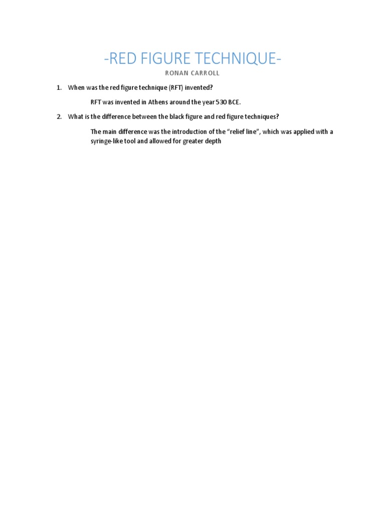 Red Figure Technique PDF