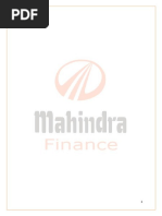 mahindra & mahinra finance service project for AMM.docx