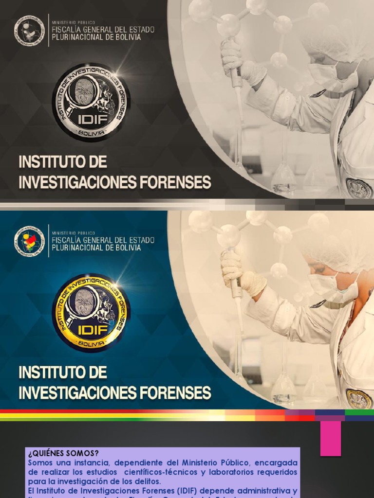 Funciones y Servicios del IDIF Bolivia | PDF | Jurisprudencia médica ...