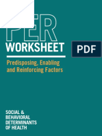 Worksheet: Predisposing, Enabling and Reinforcing Factors