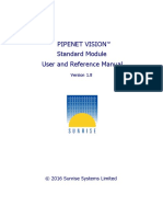 Pipenet Vision Standard Module User and Reference Manual: © 2016 Sunrise Systems Limited