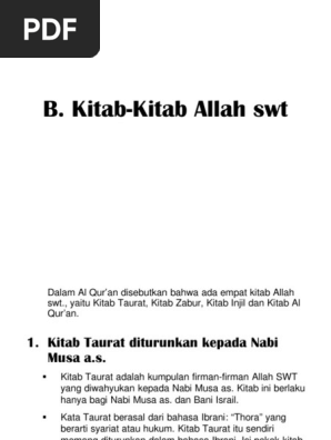 Kitab Zabur Taurat Pdf