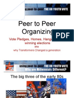 Field Training - Peer to Peer Organizing