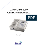 Cardiocare 2000 Operation Manual