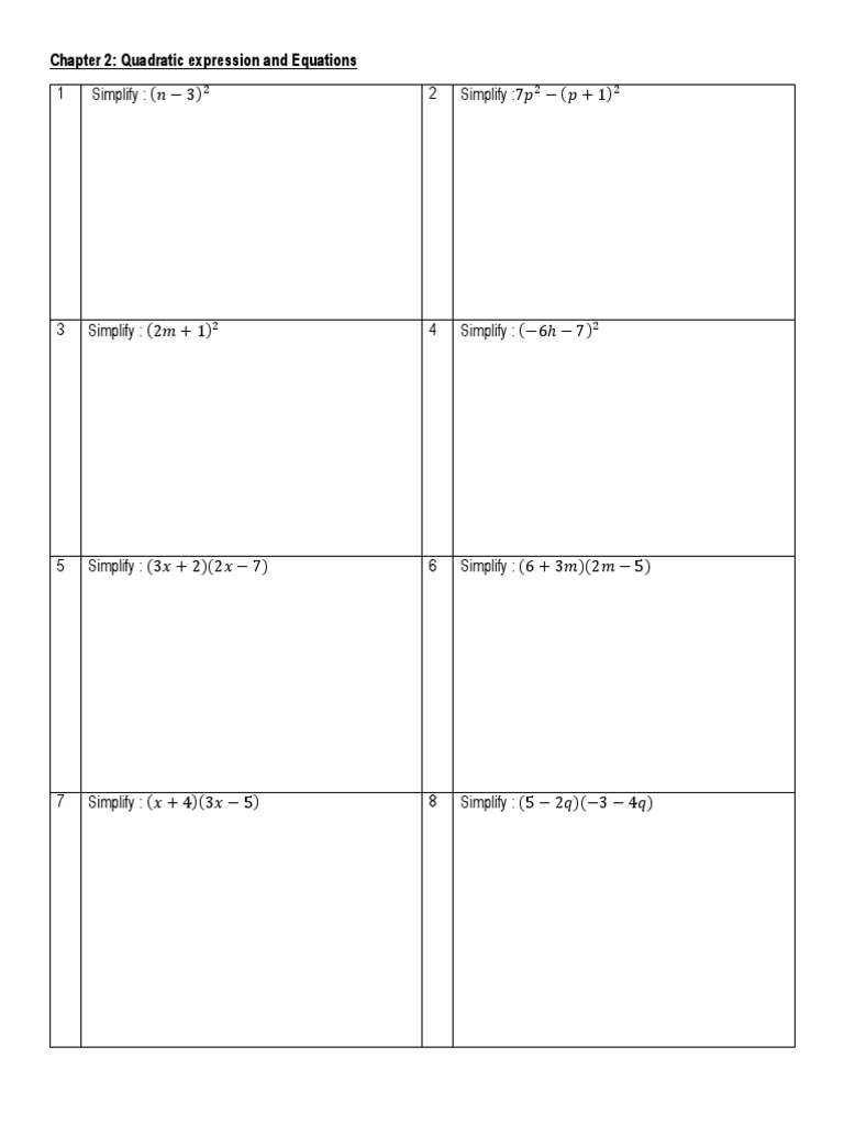 Chapter 2 Quadratic | PDF | Quadratic Equation | Mathematical Analysis