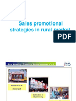 Sales Promotional Strategies in Rural Market