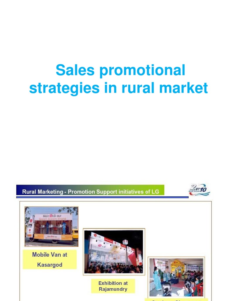 Sales Promotional Strategies in Rural Market | PDF | Marketing ...