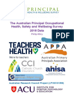 The Australian Principal Occupational Health, Safety and Wellbeing Survey 2018 Data