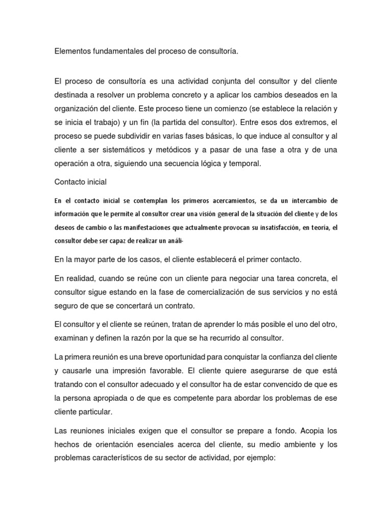 Contacto Inicial y Diagnóstico Preliminar | PDF | Cliente | Industrias