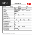 ABB Motor Technical Data Sheet | PDF | Electric Motor | Metrology