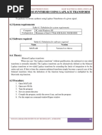 Waveform Synthesis Using Laplace Transform