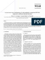 Friction and Wear Mechanisms of A Thermoplastic Composite GF/PA6 Subjected To Different Thermal Histories