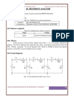 Simulate transient response of RLC series circuit