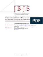 Total Knee Arthroplasty For Severe Valgus Deformity: J Bone Joint Surg Am