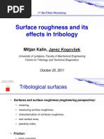 Surface Roughness and Its Effects in Tribology: Mitjan Kalin, Janez Kogovšek