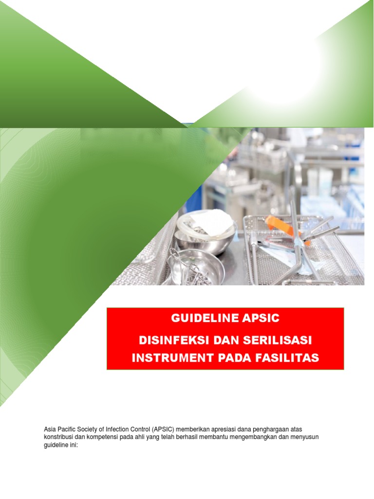 APSIC Sterilization Guideline Ina Final (032017) PDF Infection