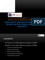 LTS Secure User Entity Behavior Analytics (UEBA) Boon To Cyber Security