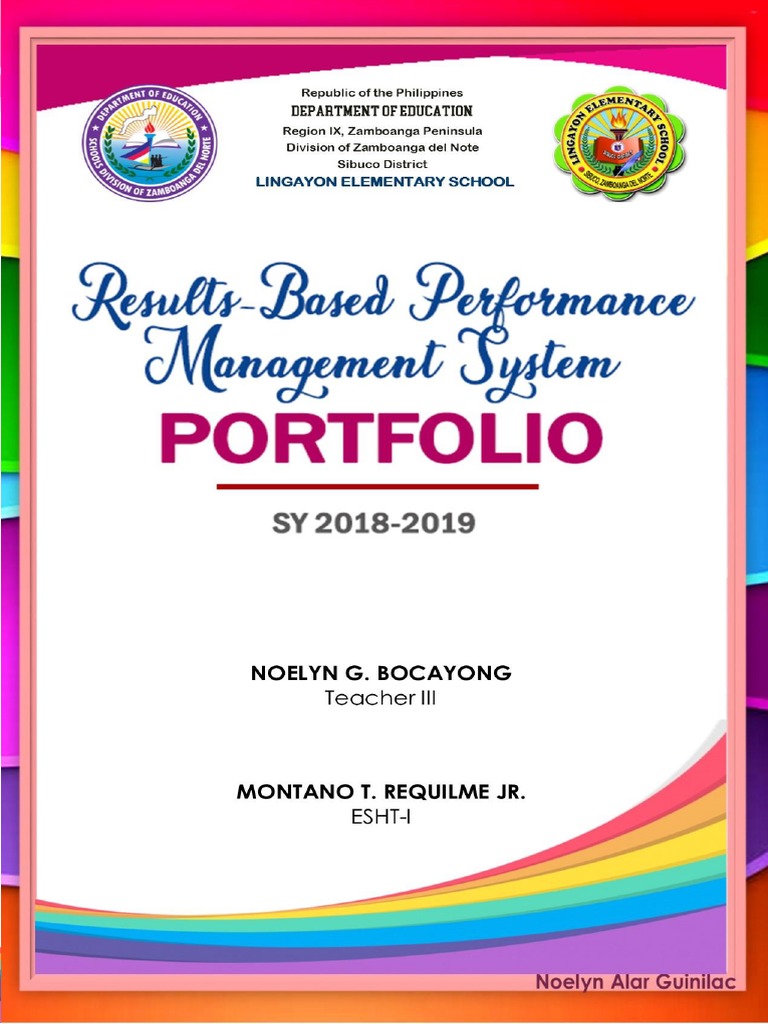 Rpms portfolio cover nhoe | pdf | learning | curriculum
