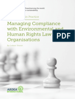 Managing Compliance With Environmental and Human Rights Law in Organisations