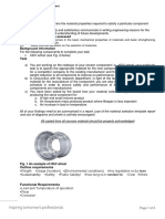 Material Selection Assignment: Learning Outcomes To Be Assessed