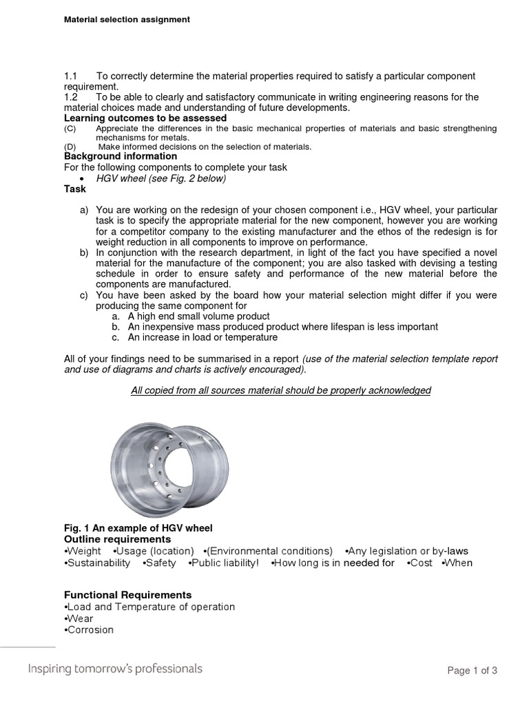 HGV Wheel Material Selection Guide | PDF | Wear | Corrosion
