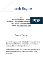 Search Engine: by Bhupendra Ratha, Lecturer