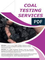 Coal Testing Services in India