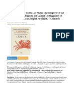 El Emperador de Todos Los Males The Emperor of All Maladies Una Biografia Del Cancer A Biography of Cancer Paperback English Spanish PDF 6684fa83a PDF