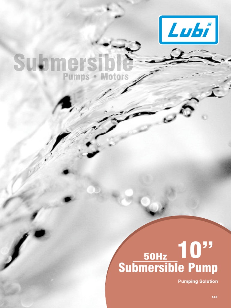 10" Submersible Pump Data Sheets | PDF | Pump | Turbomachinery