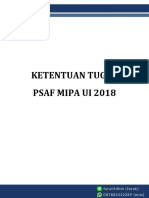 Ketentuan Tugas Psaf Mipa Ui 2018 PDF